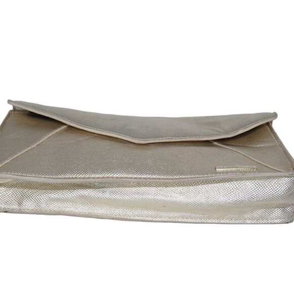 Victoria's Secret Metallic Gold Envelope Style Clutch - Picture 7 of 10